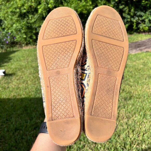 *FLAWS* Tory Burch Cecily Sequin Embellished Espadrilles Flats Size 7.5 - Picture 6 of 9